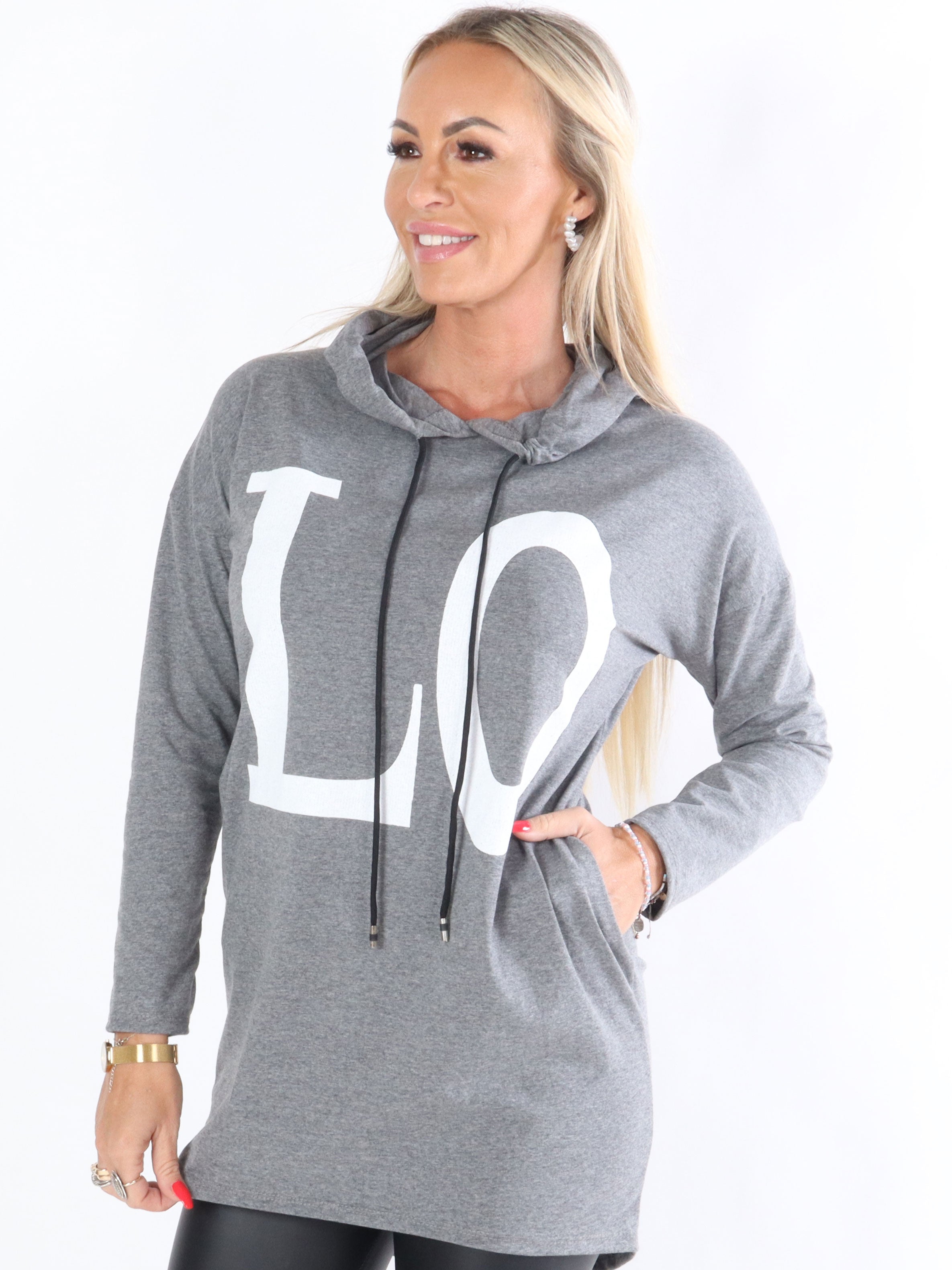 Sisse - Jerseyklänning med huva